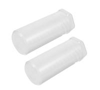 Angoily 2pcs Transparent Travel Brush Cases with Adjustable Height Plastic Shaving Brush Holders for Travel and Storage