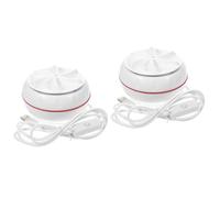 Angoily 2pcs Travel Mini Washing Machine Portable Washer Strong Torque for Fast Cleaning