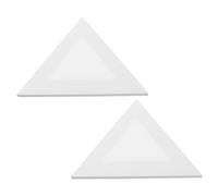 Angoily 2pcs Triangle Stretched Canvas Frames Panel Board for Oil Painting Durable Wood and Cloth Canvas Supplies Portable Triangle Art Board for Acrylic and Oil Artists Modern Design for