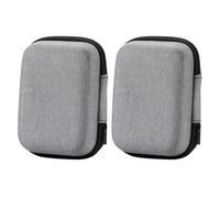 Angoily 2pcs Waterproof Eva Microphone Organizers Zipper Design, Portable Storage Bags for Wireless Mic and USB Cables, for Travel and Journey