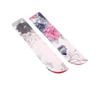 Angoily 2pcs Women's Fan Cover Silk Hand Fan Storage Bag Pouch Case Holder Protective Sleeve for Folding Wedding Decor