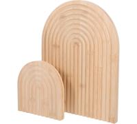 Angoily 2pcs Wood Rainbow Arch Boho Decor for Living Rooms and Tabletop Decoration with Versatile Functionality and Storage Space, Unique Artistic Wooden Decorative Accessories for Home