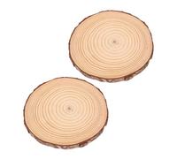 Angoily 2pcs Wooden Garden Stepping Stones with Anti-slip Texture Reusable Outdoor Walkway Path for Landscaping Easy Installation Sustainable Minimalist Design