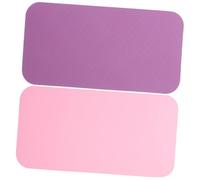 Angoily 2pcs Yoga Kneeling Pads Comfortable Knee Protective Cushions Non-slip Thickened Elbow Guard Mats for Yoga Exercise and Pilates Fitness Accessories in Deep Purple and Princess Pink