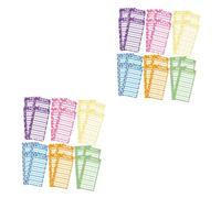 Angoily 2sets Candy Print Budget Cards Multi Color Expense Tracking Inserts for Budget Binders Office Accessories for Personal Finance Management 50sheets*2