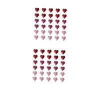 Angoily 2sets Heart Shape Jewelry Making Pendants DIY Fashion Charms for Bracelets Necklaces Includes Red Pink and Colors for Creative Projects and Sharing 30pcs*2