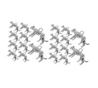 Angoily 2sets Leopard Charms for DIY Jewelry Making Unique Leopard Pendants for Necklaces Bracelets and Keychains Eye Catching Accessories for Crafting 10pcs*2
