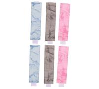 Angoily 2sets Pen Pouch for Notebook Elastic Band Fountain Pen Sleeve Pu Protective Case Marble for Students Professionals and Business Travelers Random Color 3pcs*2