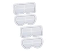 Angoily 2sets Silicone Glasses Tray Mold DIY Epoxy Casting Mould for Elegant Eyewear Storage Flexible and Easy to Use Lightweight Design for Effortless Crafting and Quick Demoulding 2pcs*2