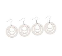 Angoily 2sets Sublimation Earring Blanks Double Sided Printable DIY Pendants for Custom Jewelry Making Heat Transfer Earrings Bulk Sublimation Blanks for Creative Crafts 30pcs*2