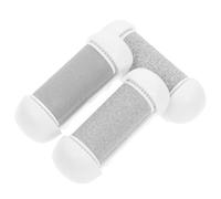 Angoily 3 Pcs Electric Pedicure File Replacement Roller Heads for Dead Skin Removing Coarse Feet Grinding Refill for Electronic Foot Scrubber White