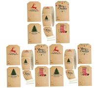 Angoily 3 Rolls Christmas Adhesive Gift Stickers Roll Creative DIY Xmas Label Stickers with Festive Patterns Wrapping Seal Decals for Holiday Presents Baking Party and Craft Decoration