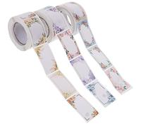 Angoily 3 Rolls Portable Blank Food Labels Multipurpose Bottle Stickers for Kitchen Office Organizing Convenient Self Adhesive Labels for Food Storage Jars Easy to Write Apply