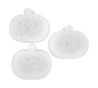 Angoily 3 Sets Halloween Pumpkin Silicone Mold Hollow Pumpkin Shaping Molds for Epoxy Resin Plaster and DIY Tea Light Holder Crafts Safe Non-Toxic Silicone for Fall Decorations and
