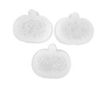 Angoily 3 Sets Silicone Pumpkin Molds for Epoxy Resin Casting DIY Halloween Tealight Holder Moulds for Resin Plaster Crafting Tools Festive Pumpkin Shaping Supplies