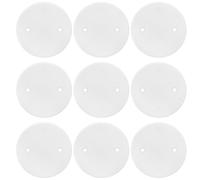 Angoily 30 Pcs 4 Inch Ceiling Blank-Up Cover,Plastic Wall Hole Cover,Ceiling Plate Flat Round Electrical Covers, Fan Switch Cap,Blank Plate for Wall Plasterboard Hole Covering