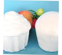 Angoily 30 pcs White Foam Cake Models DIY Craft for Educational Baking Practice Preschool Kindergarten Art Projects