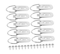 Angoily 30 Set Heavy Duty D-Ring Picture Frame Hardware Kit with Screws for Canvas Art Cross Stitch Frames and Wall Hanging Hooks for Secure Mounting of Large Paintings Mirrors and Photos
