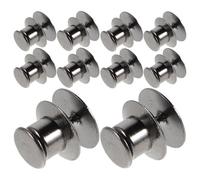 Angoily 30 Sets Gunmetal Enamel Pin Back Locks with Flat Metal Brooch Backing, Bulk Locking Pin Clasps Badge Keepers for Jewelry, Name Tags, Party Decorations, and Craft Use