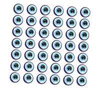 Angoily 300 Pcs DIY Evil Eye Charms Dome for Jewelry Making Scrapbooking Hair Clips Phone Decoration Unique Blue Flat Craft Accessories