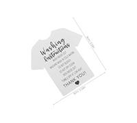 Angoily 300pcs Clothing Care Instruction Cards for Shirts Thick Washing Guide Tags with Writable Back for Small Business Packaging Bulk White Label Inserts for Retail and Home Use