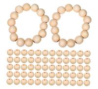 Angoily 300pcs Natural Wood Beads Round Unfinished Wooden Spacer Balls for Jewelry Making Garland Supplies Rustic DIY Crafts Farmhouse Decor