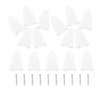 Angoily 30pcs Clear Plastic Blinds Hold Down Brackets for Window Shades Curtain Hooks with Strong Load Capacity Easy Snap-in Installation for Home Office Window Blind Replacement Parts