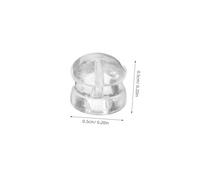 Angoily 30pcs Clear Silicone Earring Backs for Studs Soft Transparent Safety Stoppers with Stable Hold Skin-Friendly Ear Caps to Prevent Slipping and Promote Ear Health