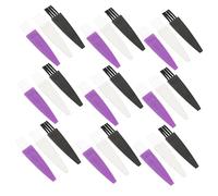 Angoily 30pcs Diamond Paint Brushes Set for Rhinestone Art with White, Black, Purple Small Cleaning Brushes for Beads Sorting and Canvas Glue Application, Suitable for Diy Crafts and Painting