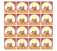 Angoily 30Pcs Fortune God Themed Self Adhesive Memo Pads with Cartoon Design, Small Removable Note Papers for New Year Holiday Stationery, Suitable for Office, School, and Personal Use