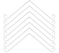 Angoily 30pcs Hanging Plant Rod Shepherd's Hook Design Iron Plant Label Stakes Silver Elegant Outdoor Garden Support with Easy Installation for Parks