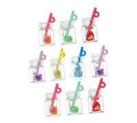 Angoily 30pcs Key Charm Charms for Craft Floating Fruit Bottle Pendants Jewelry Earring