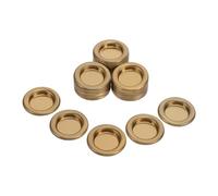 Angoily 30pcs Mini Metal Incense Tray Holder Compact Tower Burner for Yoga Spa Aromatherapy Portable Decorative Censer Tray with Stable Cone Base for Indoor Home Office Use