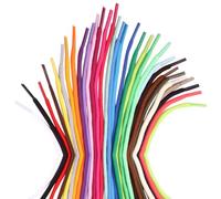 Angoily 30Pcs Multi round Shoe Laces 0.5M Polyester Sports Shoe Laces Bulk for Boots, Fashion for Decoration and Creating Your Own Style