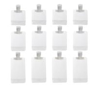 Angoily 30pcs Refillable Frosted Travel Toiletry Bags with Cap, Portable Makeup Fluid Packing Pouches for Shampoo, Lotion, Shower Gel (30ml, 50ml, 100ml) - Travel Liquid Containers for