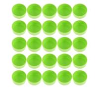 Angoily 30pcs Reptile Feeding Bowls Green Lizard Frog Tarantula Gecko Water Food Dish for Enclosure Habitat