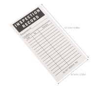 Angoily 30pcs Self-adhesive Equipment Inspection Labels 5x2.56in White Safety Tags with Strong Adhesion and Smudge Resistant for Monthly Maintenance in Machine Rooms and Cabinets
