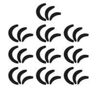 Angoily 30Pcs Women Hair Styling Puff Insert Volume Sponge Pads Black Curved Bun Maker Tool for DIY Updo Hair Base Accessory for Party and Daily Styling