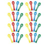 Angoily 32pcs Hamster Sand Bath Scoops Plastic Litter Scooper Set for Small Animal Cage Cleaning Colorful Sifter Shovels for Chinchilla, Gerbil, Reptile Cage Accessories