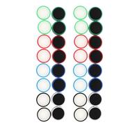 Angoily 32pcs Silicone Thumbstick Caps Glow-in-the-dark Joystick Grip Covers for Controller Anti-slip Silicone Thumbstick Grips with Reinforced Edges for Precision Control and Extended