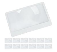 Angoily 35pcs Magnifier Bookmark: 3x Fresnel Lens Magnifier Card Ultra-Thin & Pocket Size - Magnifying Card With Scale For Reading Menus Labels Small Prints