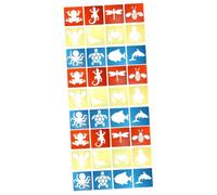 Angoily 36 pcs Animal Painting Stencil Templates Reusable Plastic Hollow Out Drawing Templates for Childrens Art Craft PP Material with Cute Ocean and Insect Designs for Creative Learning