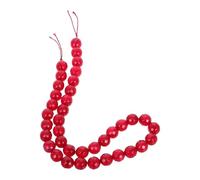 Angoily 36pcs 10mm Red Carnelian Faceted Gemstone Loose Beads for Making DIY Necklace Craft Supplies Power Quartz Spacer Beads