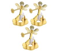 Angoily 3Pcs Adjustable Alloy Oil Lamp Wick Holders 4X5.5Cm Windproof Wick Stand for Home, Temple, Spirit Butter Lamp Replacement Parts and Decorative Oil Lantern Accessories
