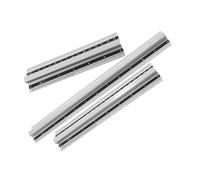 Angoily 3Pcs Aluminum Scale Rulers Set Dual Metric and Imperial Measuring Tools for Students Artists DIY Lightweight Durable Geometry and Math Measuring Instruments