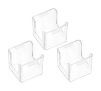 Angoily 3pcs Billiard Cue Chalk Boxes Cube-shaped Acrylic Chalk Case Snug Fit for Pool Hall and Social Gatherings