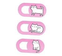 Angoily 3pcs Cat Pattern Webcam Cover Slide Laptop Tablet Privacy Protector Peeping Lens Practical Decorative for Device Security