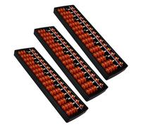 Angoily 3pcs Column Chinese Bead Abacus Math Learning Tool Portable Student Arithmetic Calculator for Mental Math Practice Educational Counting Device