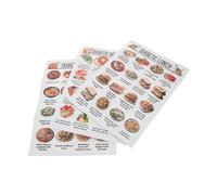 Angoily 3pcs Diabetic Food Chart Poster Set Low Diet Meal Plan Daily Guide for Kitchen Pre-diabetes Food List Visual Healthy Planner