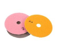 Angoily 3pcs Diamond Polishing Discs Wet Concrete Marble Stone Grinding Sanding Pads for Coarse Fine Polishing and Surface Restoration Granite Porcelain Tile